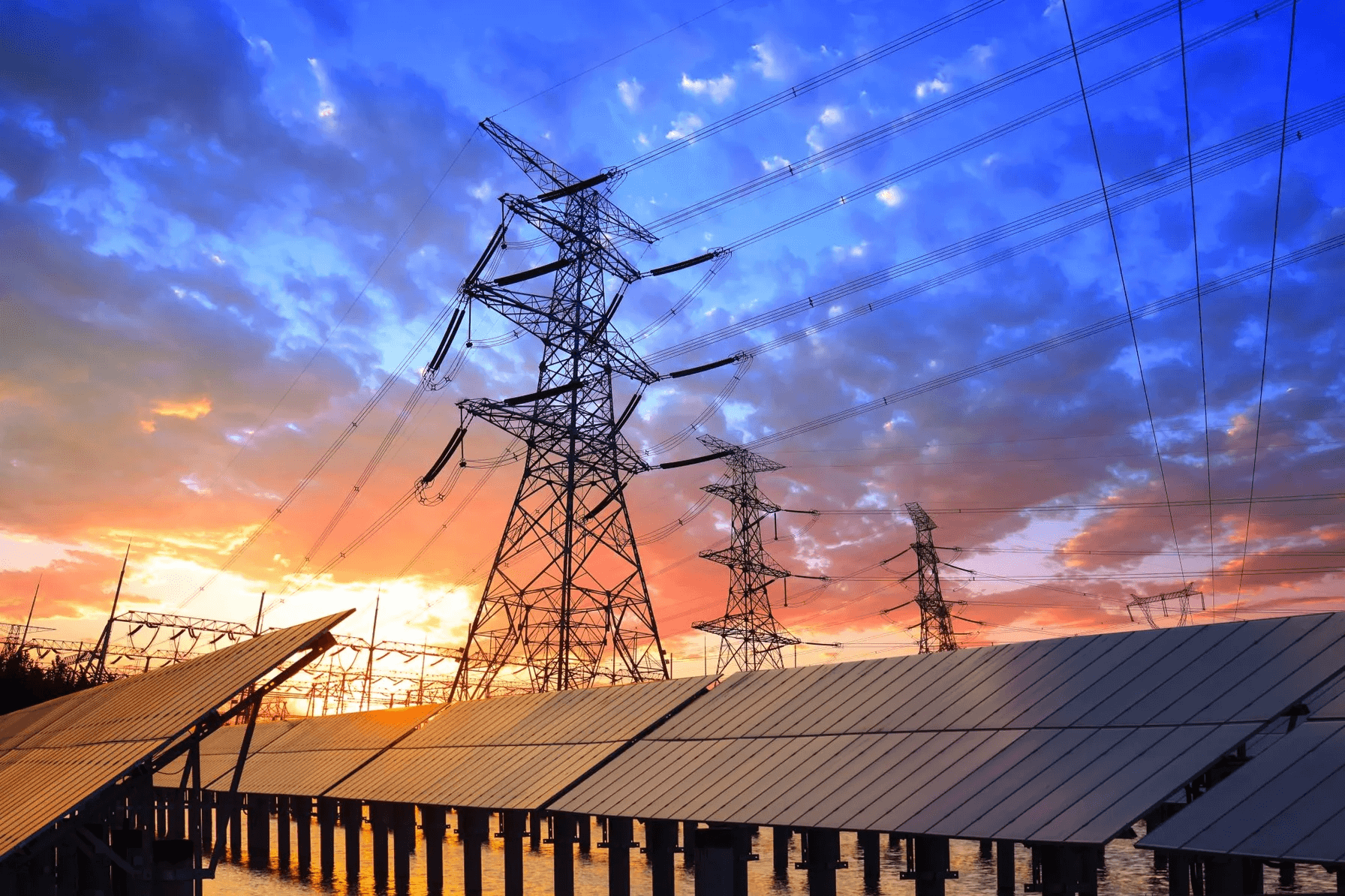 56eb414a-transition-to-renewables-from-hydrocarbons-pylon-and-photovoltaic-panels
