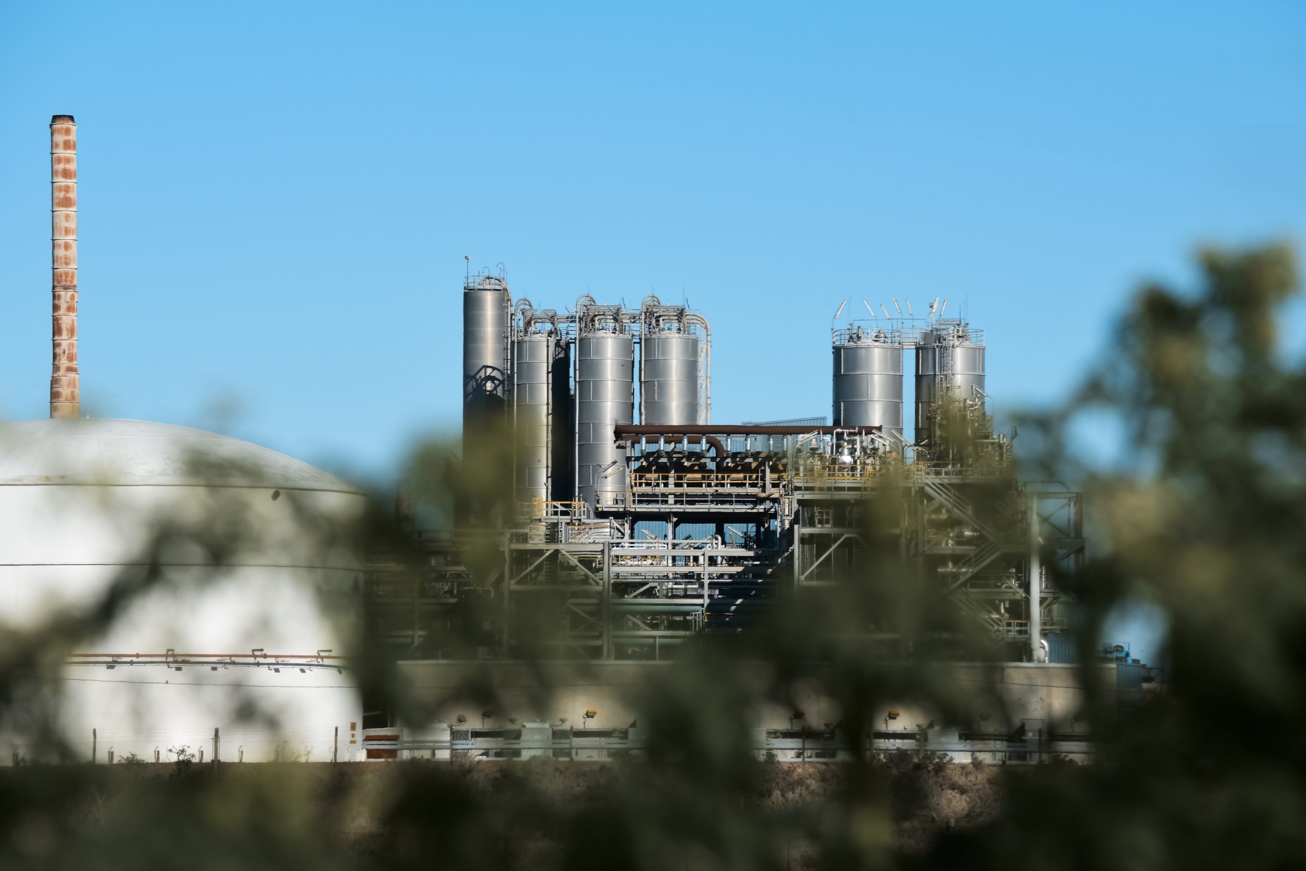 Industrial facilities of the Argentine petrochemical