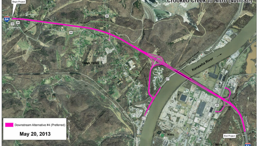 ルート I-64 Widening Study, Crooked Creek to Nitro - TRC Companies