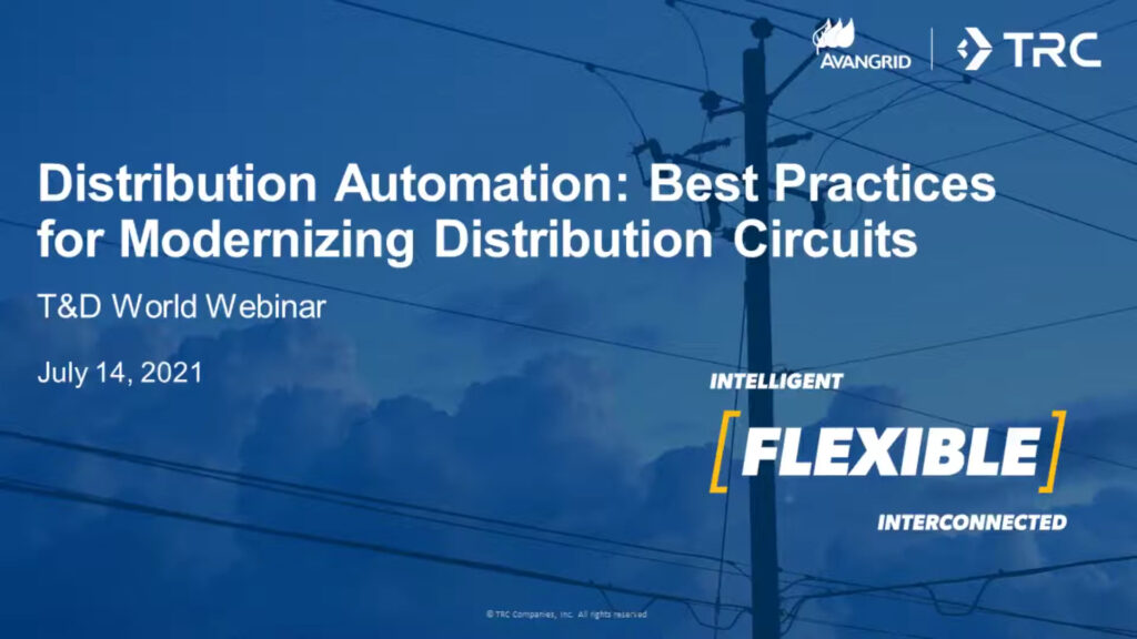 Distribution Automation Best Practices - TRC Companies