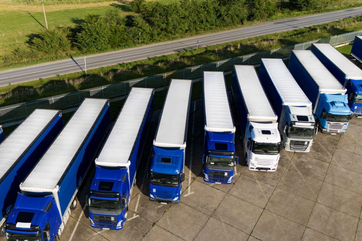 Truck-fleet-aerial-image