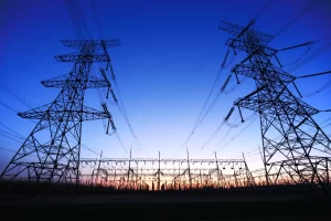transmission-towers-and-substation-at-dusk