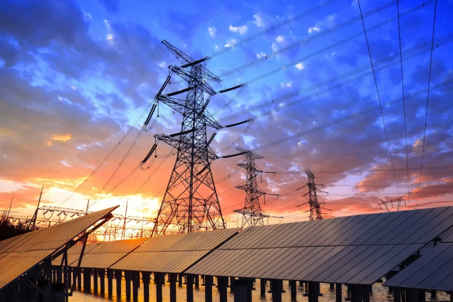 pylon-and-photovoltaic-panels