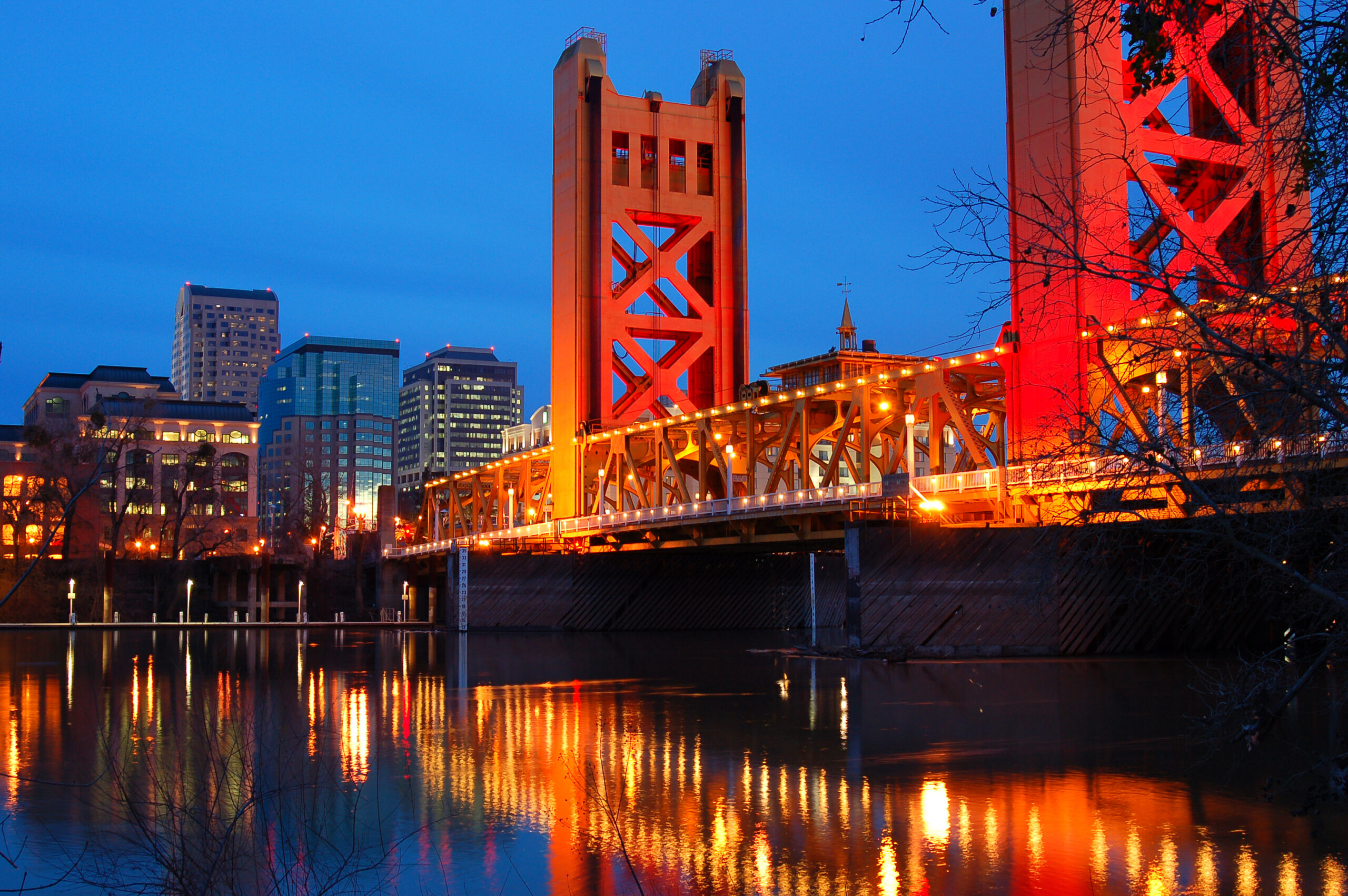 Tower Bridge and Downtown Sacramento