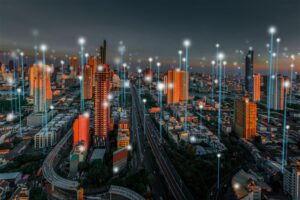 Smart city and dot point connect Modern Telecom System